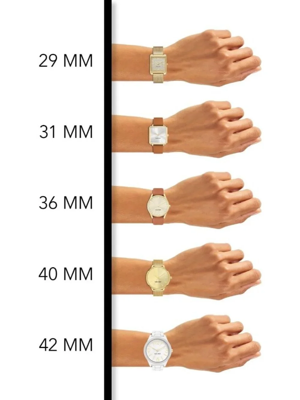 Nine West Women's Silver Analog Japanese Quartz Adjustable Mesh Bracelet Watch